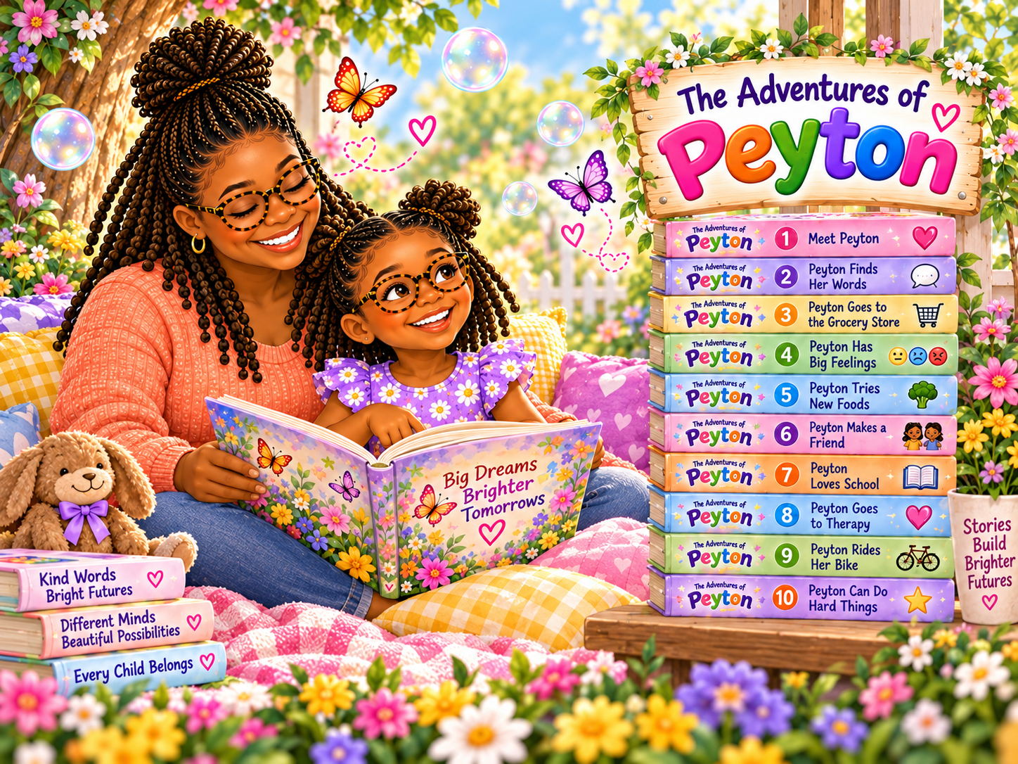 Peyton and her mommy sharing a warm everyday communication moment