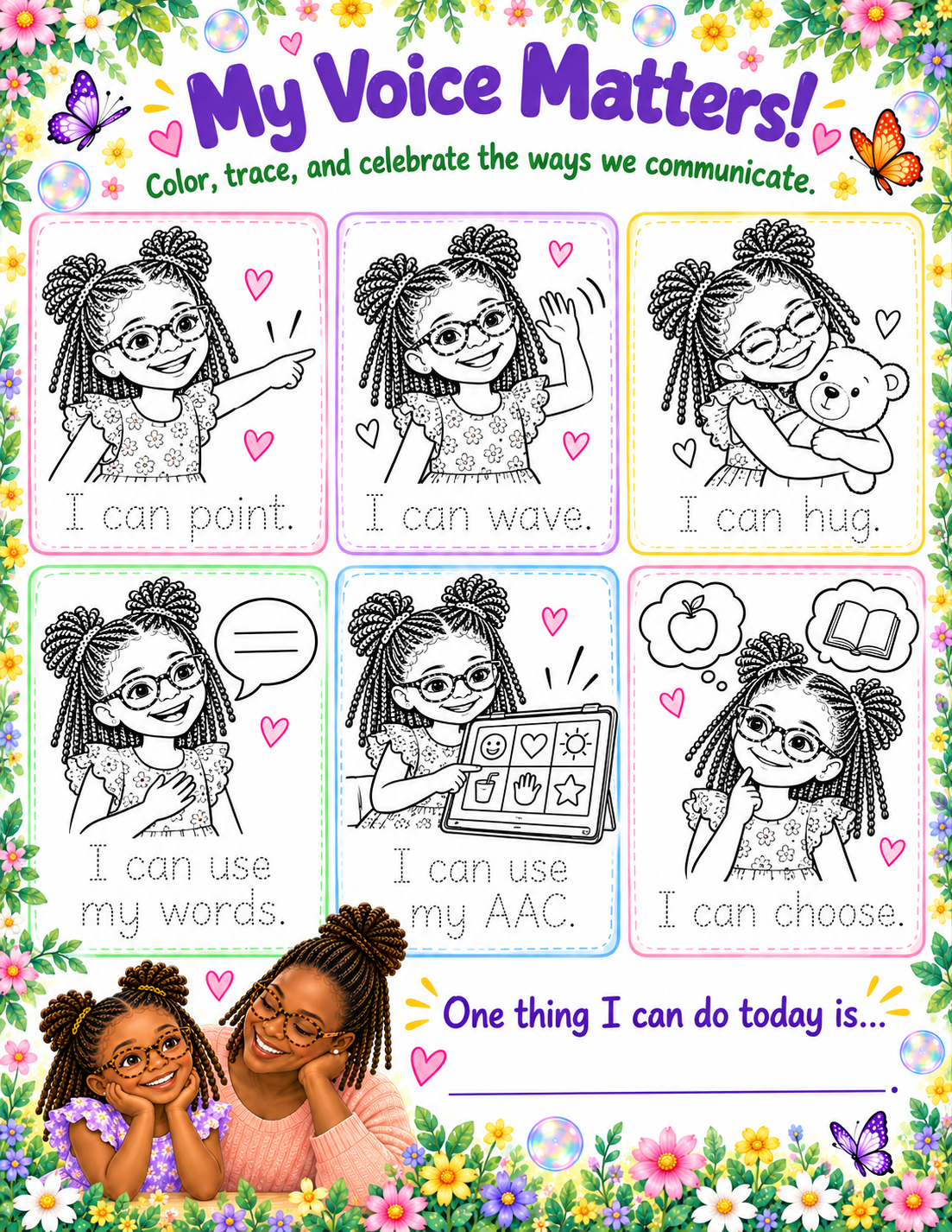 My Voice Matters communication activity preview